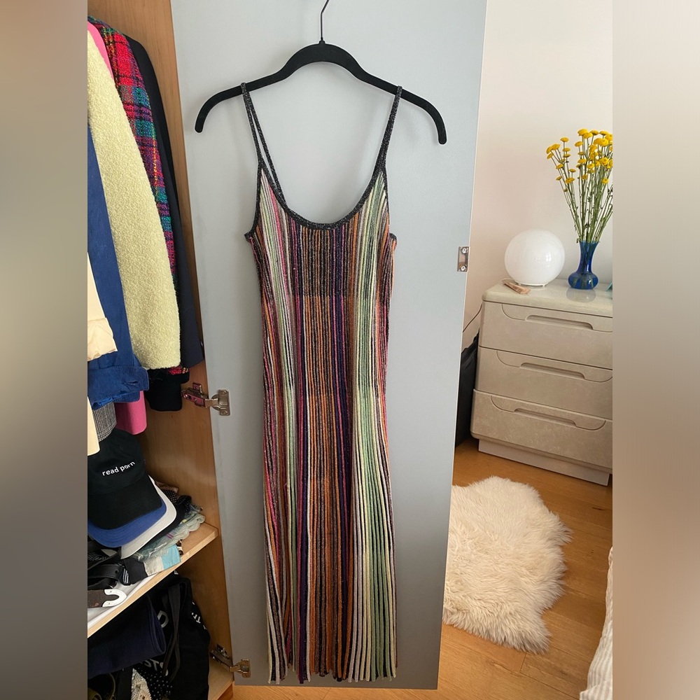 Missoni-esque Dress with Sparkle and a Ton of Movement